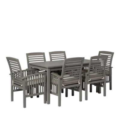 Walker Edison 7 Piece Modern Outdoor Patio Dining Set