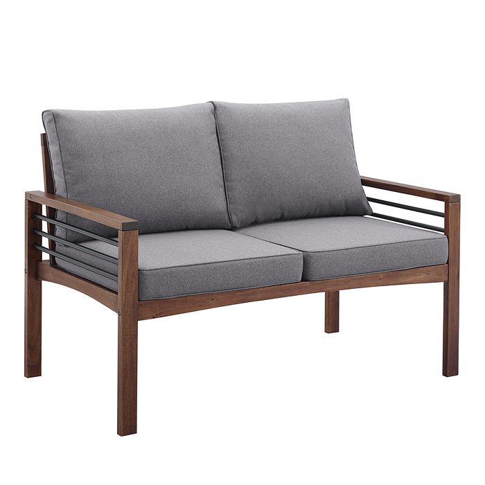 WALKER EDISON Modern Outdoor Loveseat Bloomingdale's