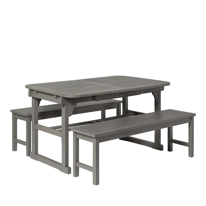 WALKER EDISON 3 Piece Classic Outdoor Patio Dining Set Bloomingdale's