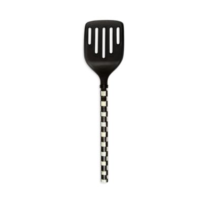 Mackenzie-Childs Black Courtly Check Slotted Turner