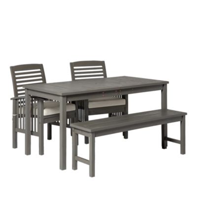 WALKER EDISON 4 Piece Simple Outdoor Patio Dining Set | Bloomingdale's
