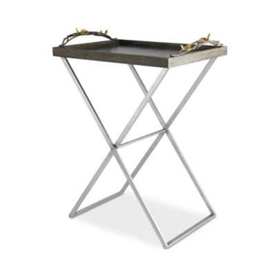 Butterfly Ginkgo Butler Tray Stand