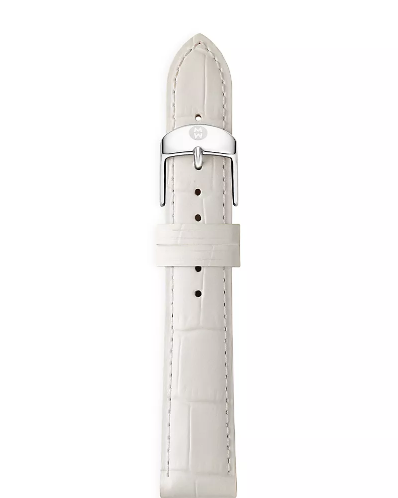Michele Leather Watch Strap, 16mm