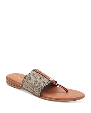 Andre Assous André Assous Nice Featherweights™ Slide Sandal In Black/beige