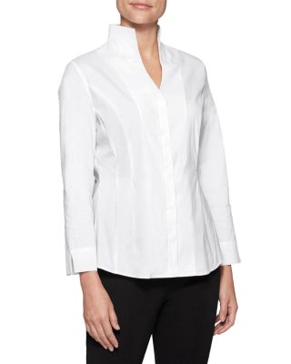 Misook - Mandarin Collar Shirt