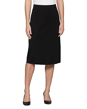 Shop Misook Straight Pull On Skirt In Black