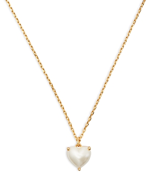 NWT Kate Spade Jewelry Gold tone Wishes Clover lucky Chain Heart