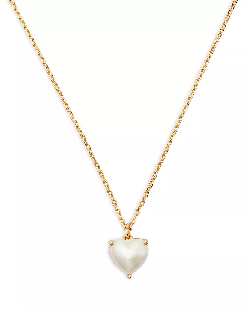 kate spade new york My Love June Birthstone Heart Pendant Necklace, 16