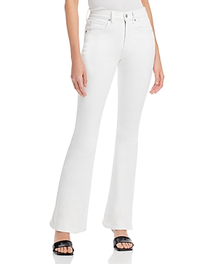 Shop Veronica Beard Beverly Flared Jeans In White