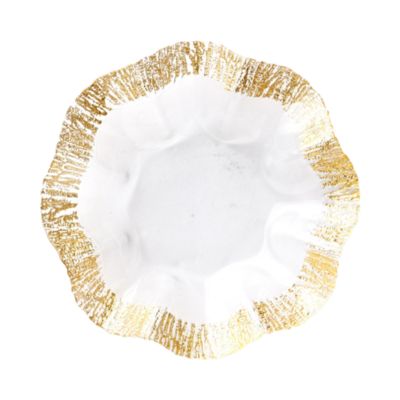 Rufolo Glass Gold Platter