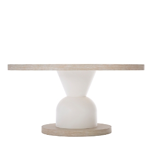 Bernhardt Solaria Round Table In Light Wood/white