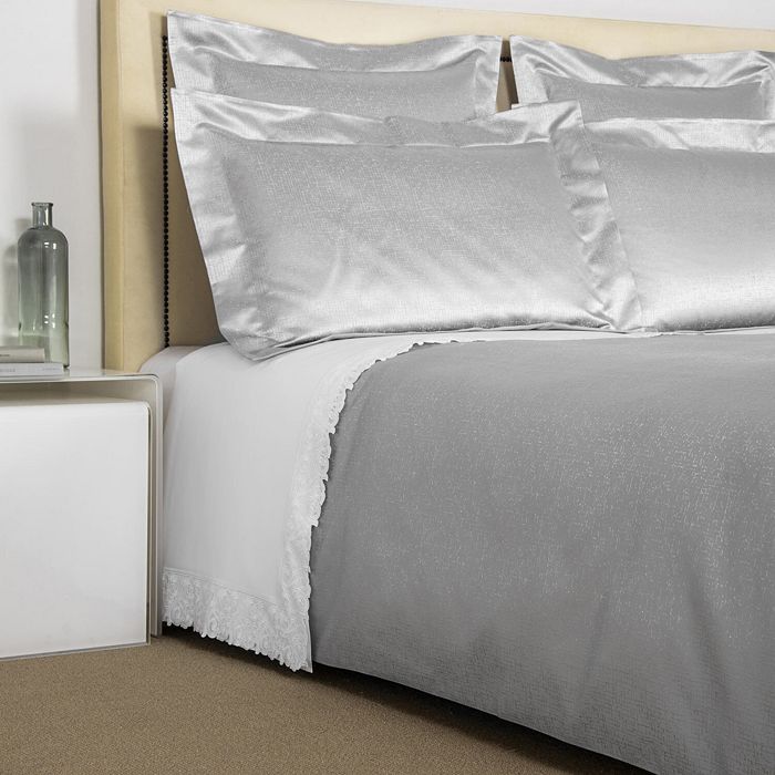 Frette Lux Glowing Weave Duvet Cover, King In Scoglio