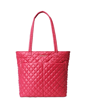 Mz Wallace Metro Quatro Quilted Nylon Tote Bag In Punch Oxford