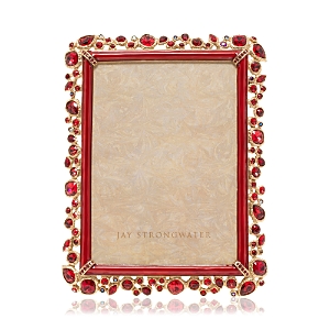 Shop Jay Strongwater Leslie Bejeweled Picture Frame, 5 X 7 In Ruby