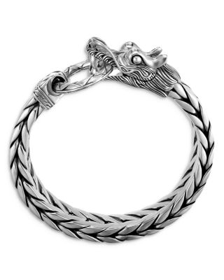 Men's Sterling Silver Naga Bracelet, 15mm