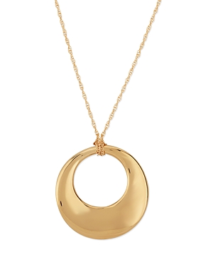 Basics Graduate Circle Pendant Necklace In 14k Yellow Gold, 18 - 100% Exclusive