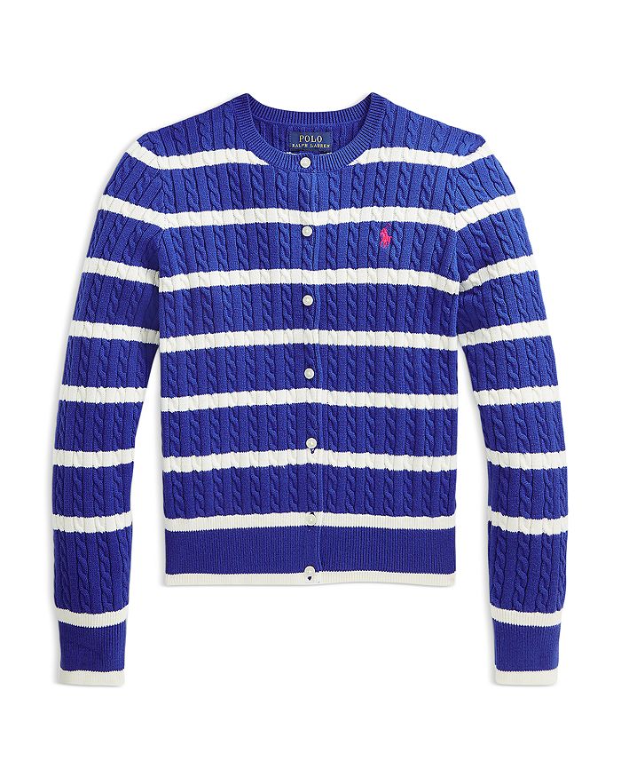 Ralph lauren best sale striped cardigan