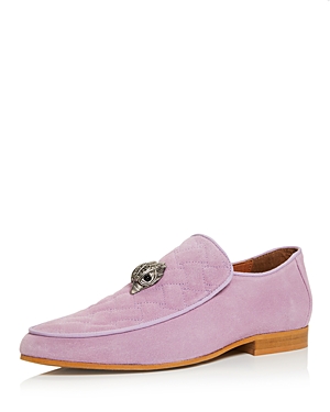 Kurt Geiger Men's Hugh Eagle Head Quilted Slip On Loafers In Pastel