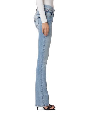 Beth Mid Rise Baby Bootcut Jeans in Motion