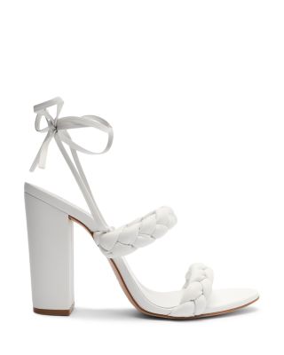 white open toe heels