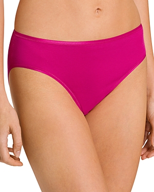 HANRO COTTON SEAMLESS HIGH-CUT FULL BRIEFS