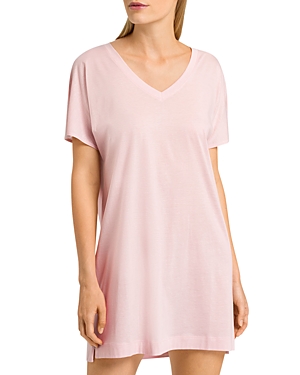 Hanro Laura Oversized Sleep Tee In Lotus