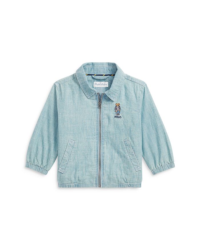 Bayport chambray windbreaker top