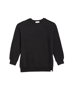 Shop Miles The Label Boys' Miles Basics Sweatshirt - Big Kid In Black