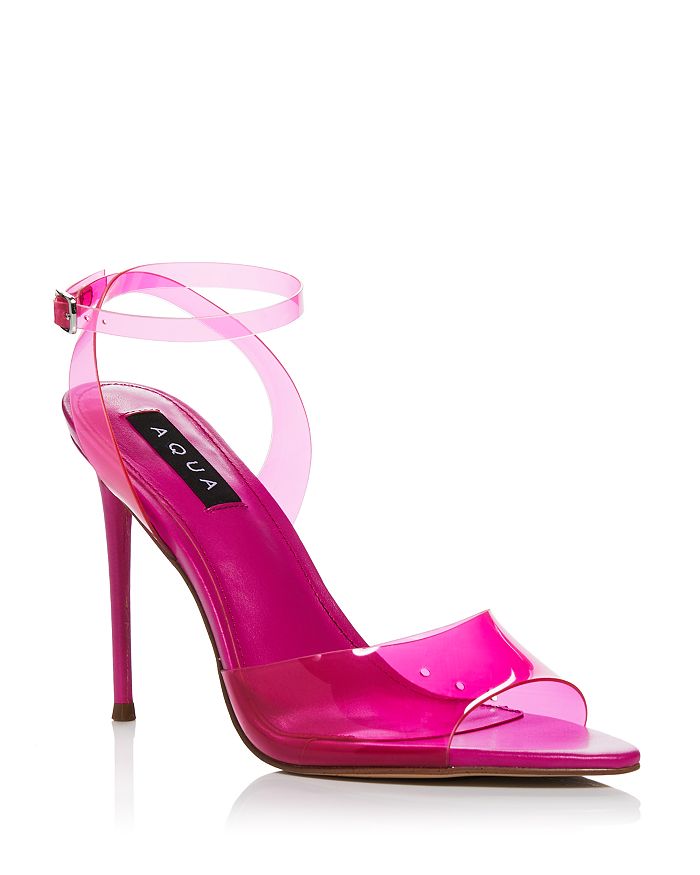 AQUA Women's Milan Ankle Strap High Heel Sandals 100 Exclusive