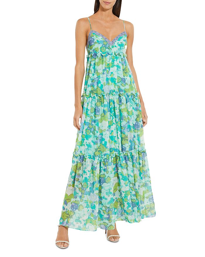 BCBGMAXAZRIA Floral Printed Tiered Maxi Dress | Bloomingdale's