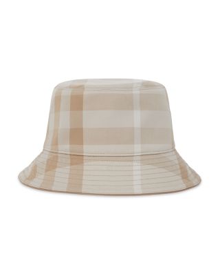 Check Cotton Bucket Hat