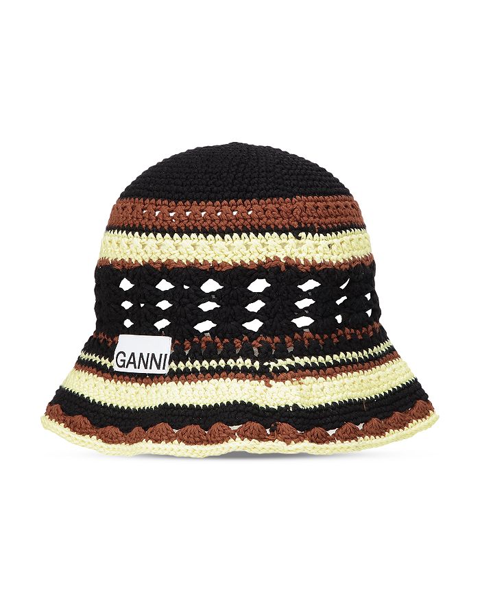 GANNI Cotton Crochet Bucket Hat | Bloomingdale's