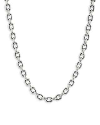 David Yurman - Men's Deco Chain Link Necklace in Sterling Silver 24", 7.5mm