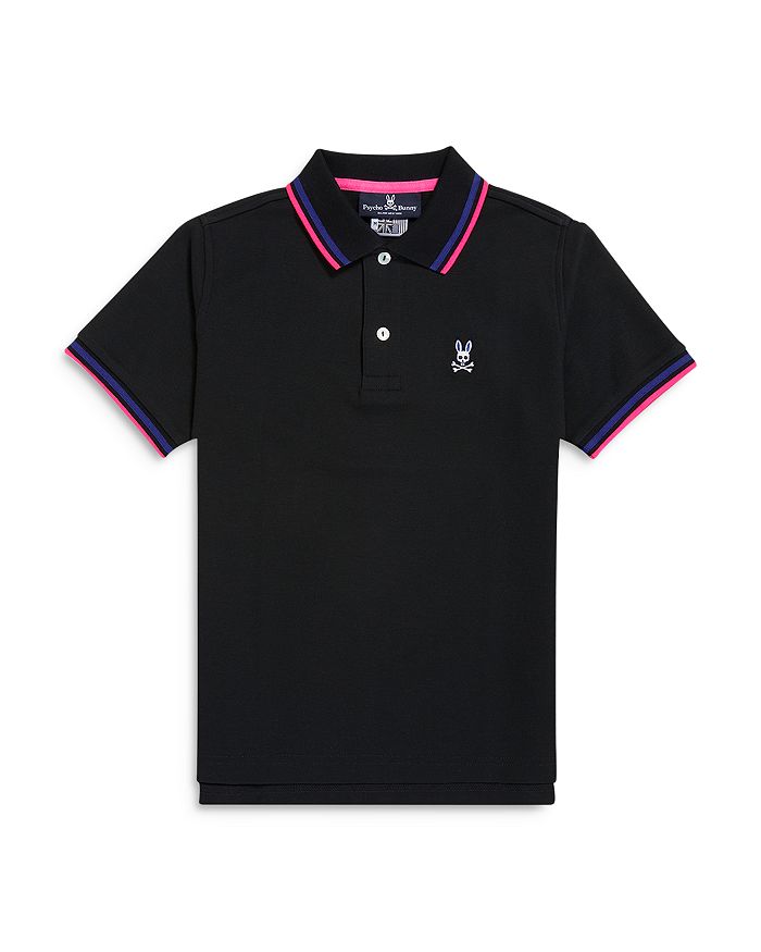 Psycho Bunny Boys' Lincoln Neon Tipped Cotton Polo Shirt - Little Kid ...
