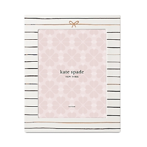 Shop Kate Spade New York Striped Frame, 8 X 10 In White