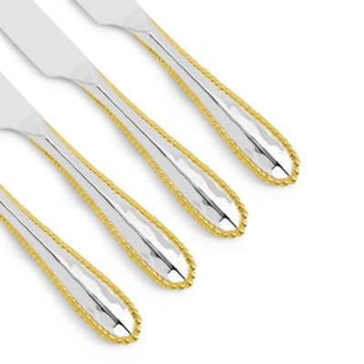 Molten Gold Steak Knives, Set of 4