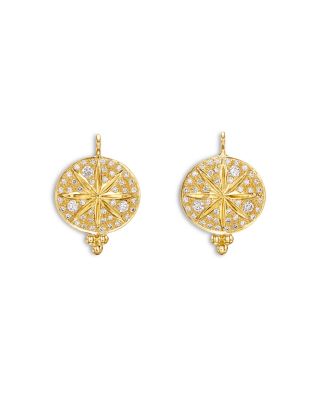 Temple St. Clair 18K Yellow Gold Diamond Sorcerer Earrings