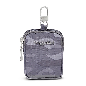 Baggallini On The Go Mini Pouch In Dark Grey Camo Print