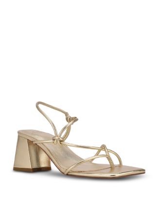 Marc Fisher Women's Toria T Strap Sandals Orange Size 9.5M