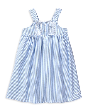 Shop Petite Plume Girls' Seersucker Charlotte Nightgown - Baby, Little Kid, Big Kid In Blue