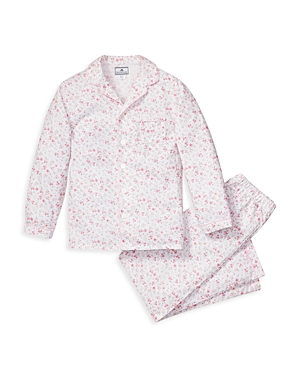 Shop Petite Plume Girls' Dorset Floral Pajama Set - Baby, Little Kid, Big Kid In White