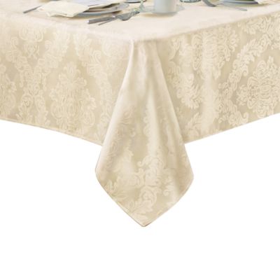 Elrene Home Fashions - Barcelona Jacquard Damask Oblong Tablecloth, 120" x 60"