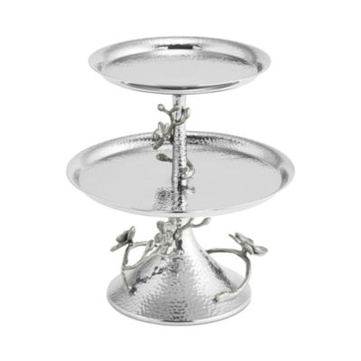 White Orchid 2-Tier Etagere