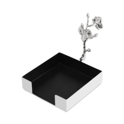 White Orchid Napkin Holder