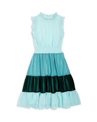 Aqua Girls' Color Block Flutter Maxi Dress, Big Kid - 100% Exclusive In Green
