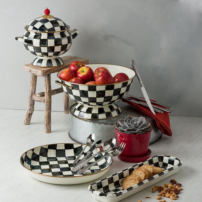 Mackenzie-Childs - Courtly Check Serveware Collection