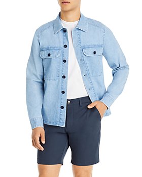 Michael Kors - Cotton Stretch Denim Regular Fit Shirt Jacket