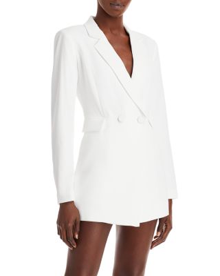 alice and olivia white suit