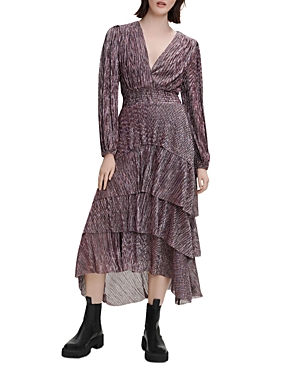maje ruffini metallic tiered dress Maje | Dresses | Ruffini Metallic Tiered Dress
