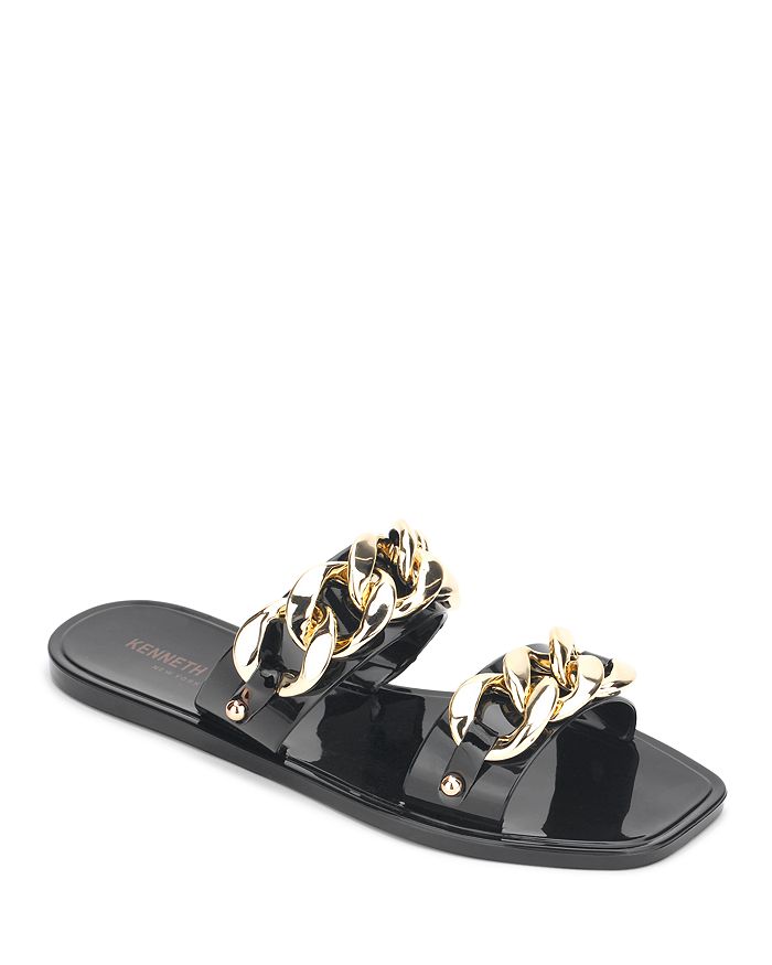 Kenneth Cole Women's Naveen Chain Jelly Sandals | Bloomingdale's